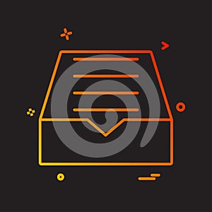 Dropbox icon design vector