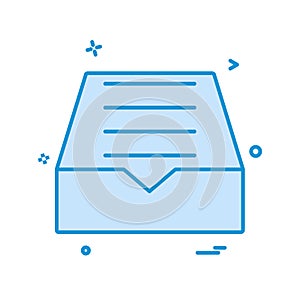 Dropbox icon design vector