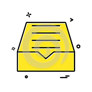 Dropbox icon design vector