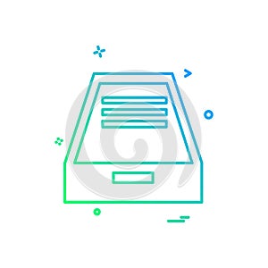 Dropbox icon design vector