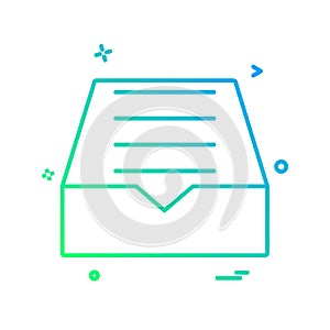 Dropbox icon design vector