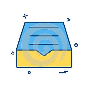 Dropbox icon design vector