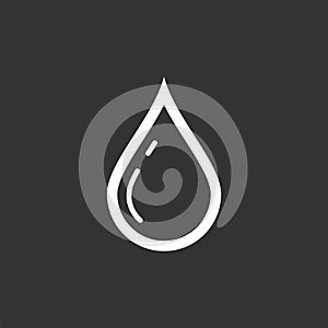 Droplet Logo Template. Drop Water Icon. Illustration Design. Vector EPS 10