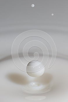 Droplet of milk