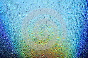 Droplets on a glass surface