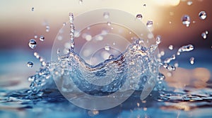 droplets water blast