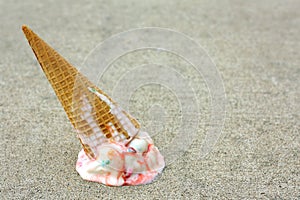 Dropped Ice Cream Cone photo