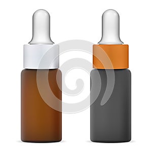 Dropper bottle isolated cosmetic eyedropper mockup