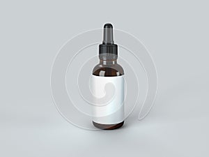Dropper Bottle Mock-Up - Blank Label