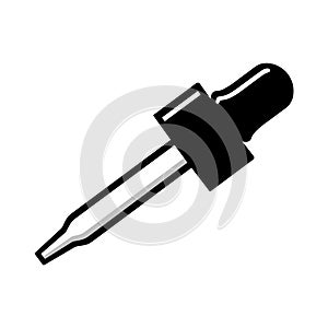 Dropper outline illustration on white background