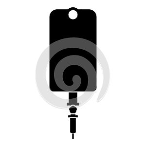 Dropper package bottle installator icon black color illustration flat style simple image photo