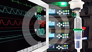 Dropper and Vital Sign Monitor in IÐ¡U