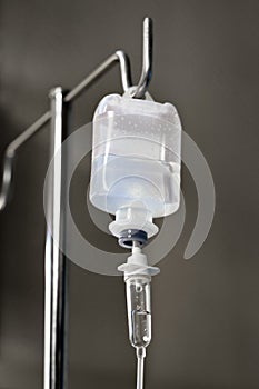 Dropping bottle with antibiotic in a hospital