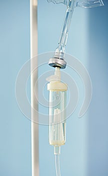 Dropping bottle with solution for injection