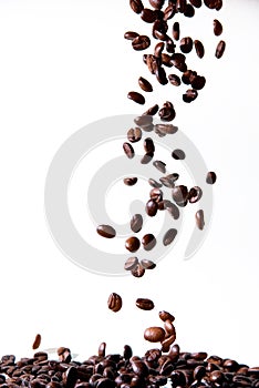 Dropping coffee beans