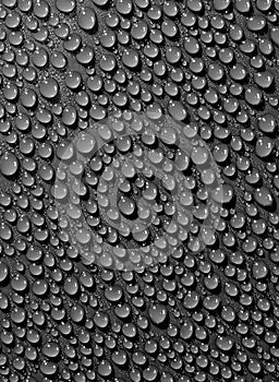 Drops black texture abstract background
