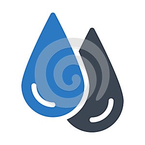 Drops glyph colour vector  icon