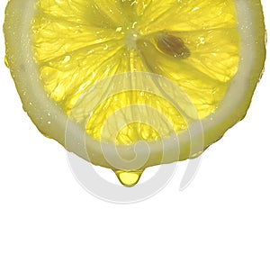 Drops of lemon juice