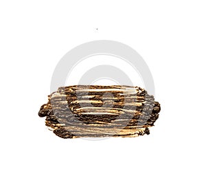 Mud on white background