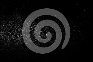 Drops of water on a black background. Texture.