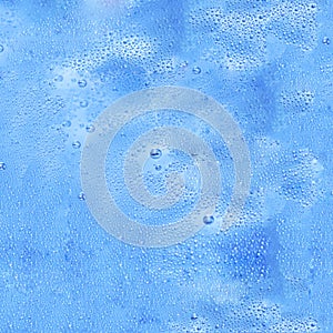 Drops of water on glass