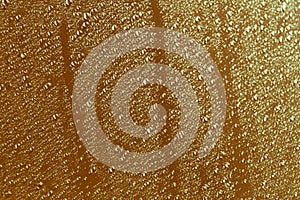 Drops of water on a mirror on the raining day