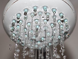 drops of water from shower head