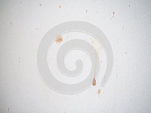 Drops on a white surface. Splashes of wine on the white wall. Dirty surface