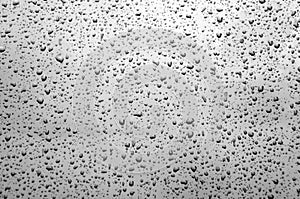 Drops on a windowpane