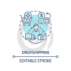 Dropshipping concept icon