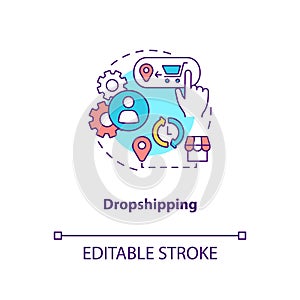 Dropshipping concept icon