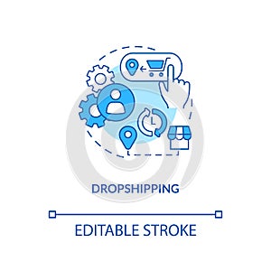 Dropshipping concept icon