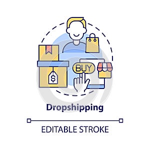 Dropshipping concept icon