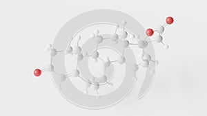 drospirenone molecule 3d, molecular structure, ball and stick model, structural chemical formula progestin