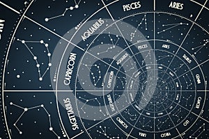 Droste effect background. Abstract design for concepts related to astrology and fantasy