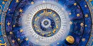 Droste effect background. Abstract design for concepts related to astrology and fantasy