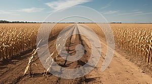 Drought in a Cornfield: Devastating Impact on Agriculture.