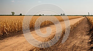 Drought in a Cornfield: Devastating Impact on Agriculture.