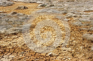 Drought land, climate change, hot summer