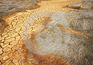 Drought land, climate change, hot summer