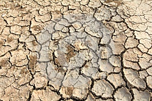 Drought land soil