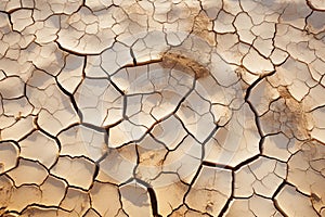 Droughts evidence Cracked desert soil crust reflects climate changes arid consequences