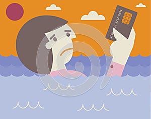 Drowning on credit card debt