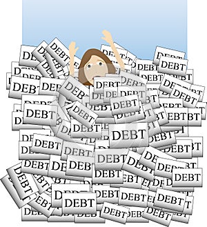 Drowning in Debt photo