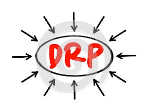 DRP Disaster Recovery Plan - document created by an organization that contains detailed instructions on how to respond to
