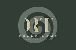DRT abstract letter logo design