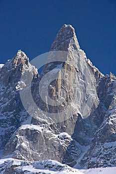 Dru mountain of mont blanc massif