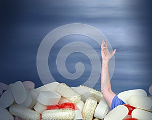 Drug abuse addiction chronic pain medication cry for help photo