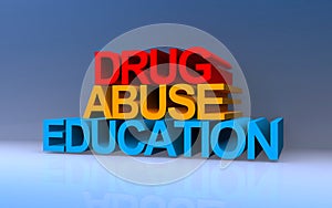 drug abuse education on blue