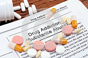 Drug Addiction Information with Scattered Pills